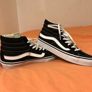 Worn Once Black Vans Sk8-Hi Shoes